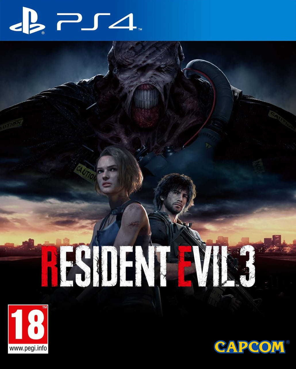 Resident Evil 3 Remake (PS4 Cover Art Only) | No Case | No Game Included