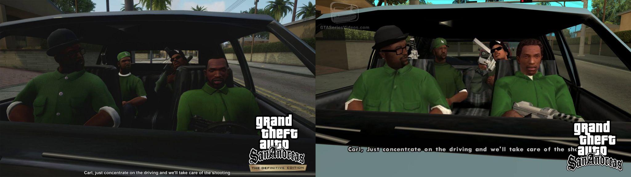XBOX SERIES S vs NINTENDO SWITCH - GTA SAN ANDREAS THE DEFINITIVE EDITION  REMASTERED 