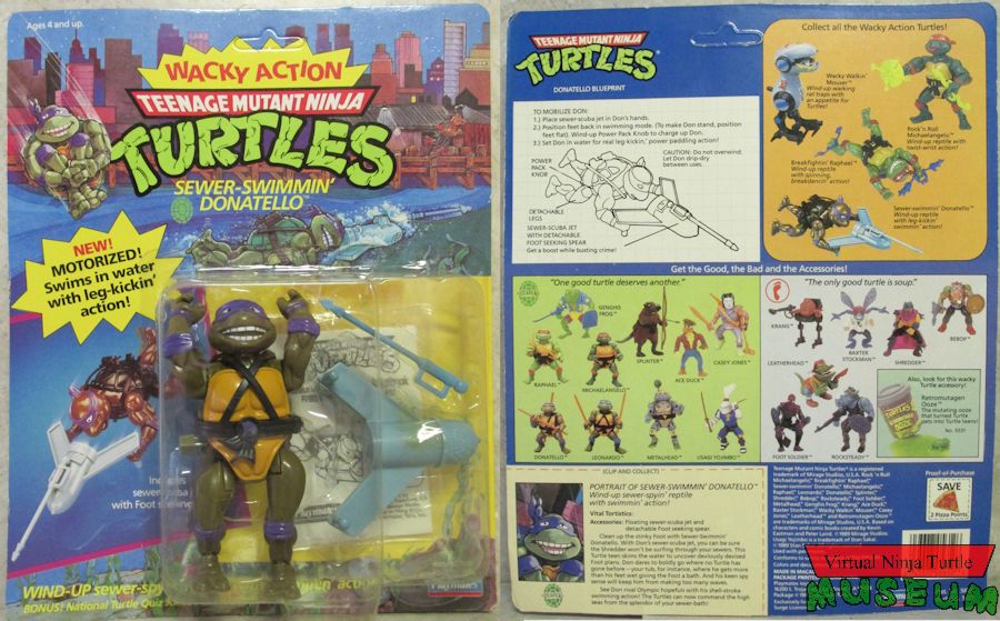 Vintage 1989 Teenage Mutant Ninja Turtles SEWER SURFIN' Donatello