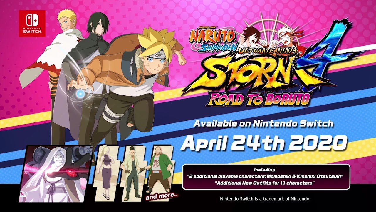 Naruto Shippuden: Ultimate Ninja Storm 4 Road to Boruto Switch launch  trailer