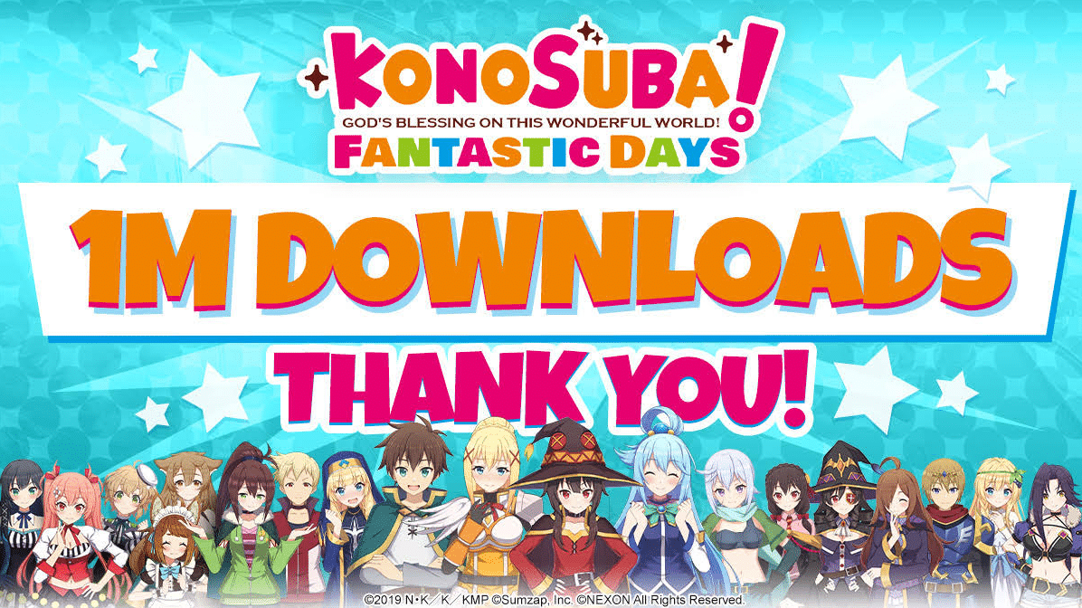 KonoSuba: Fantastic Days Reaches One Million Downloads