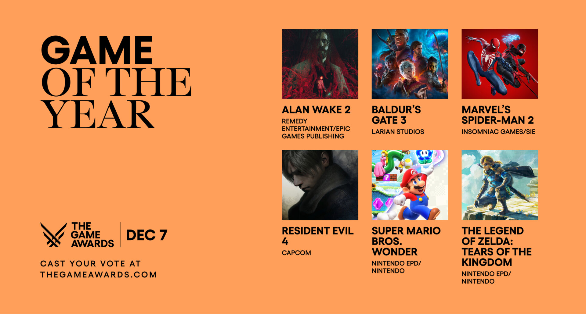 The Game Awards Announces 2023 “Game Of The Year” Nominations