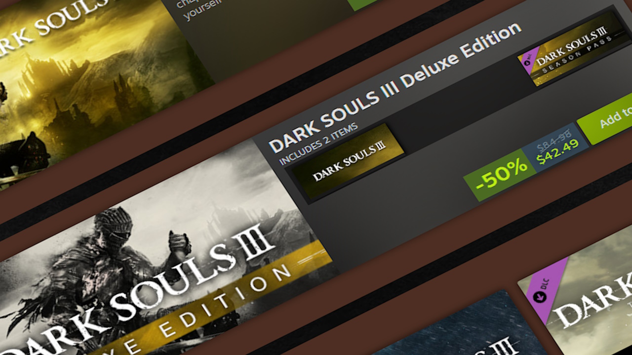 All Dark Souls Titles and DLC Reduced by 50% on Steam